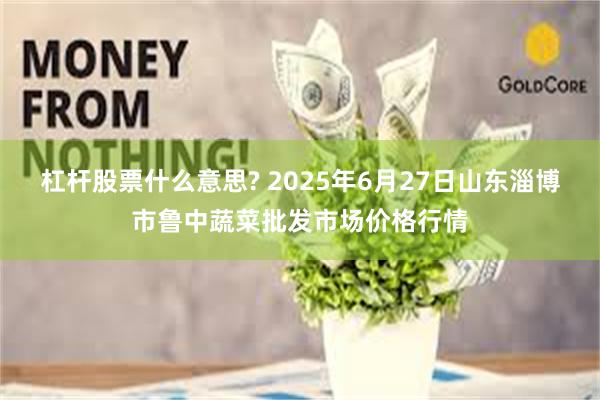 杠杆股票什么意思? 2025年6月27日山东淄博市鲁中蔬菜批发市场价格行情